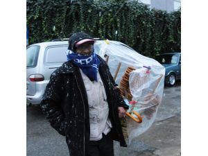 Samsun Şehir Merkezinde Kar Yağışı Başladı