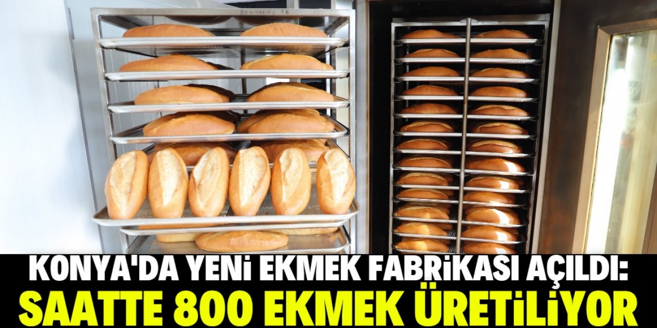 Konya'da yeni ekmek fabrikası hizmete başladı: Saatte 800 ekmek üretiliyor