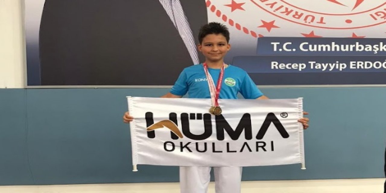 Hüma okullarından karatede iki birincilik
