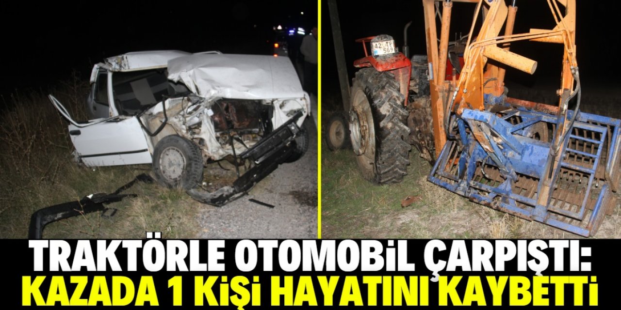 Konya'da trafik kazasında 1 kişi öldü, 2 kişi yaralandı