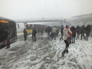 İstanbul'da Kar 25 Santime Ulaştı