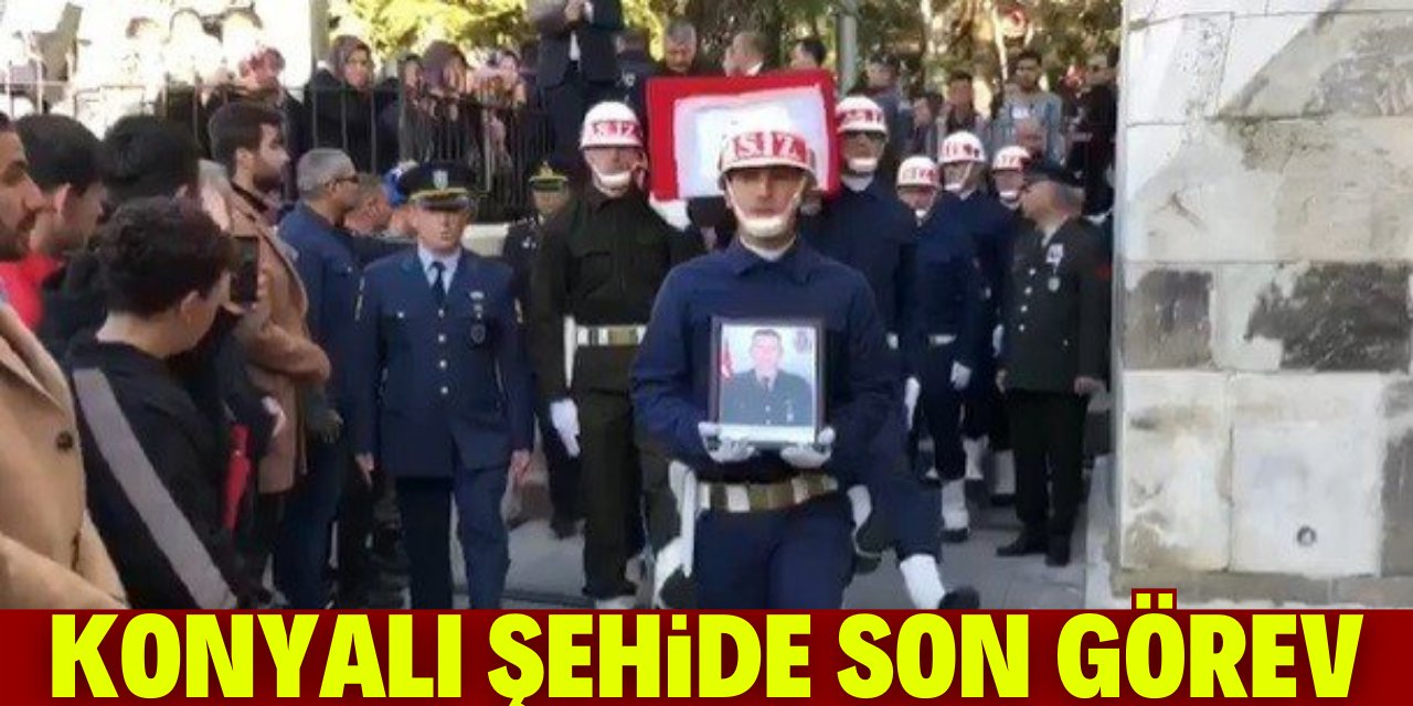 Konyalı şehide son görev