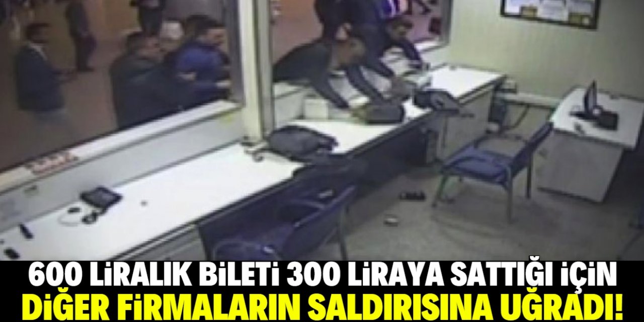 Otobüs biletine yüzde 50 indirim yapan firmaya saldırdılar!