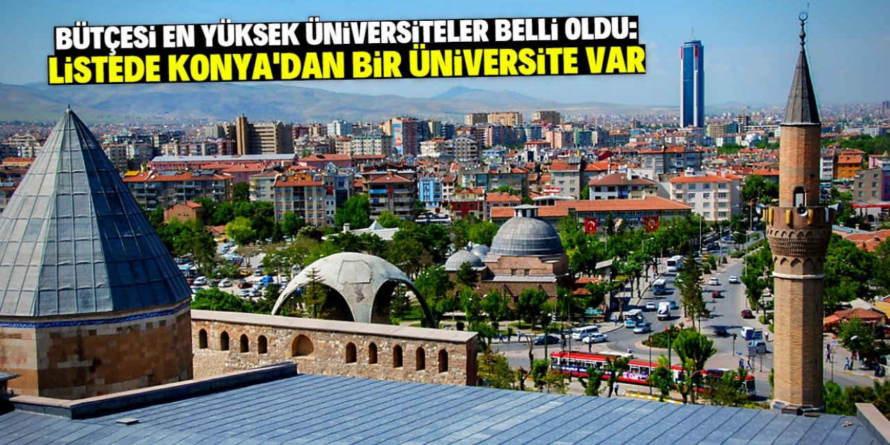 Bütçesi en yüksek üniversitelerden birisi Konya'da yer alıyor