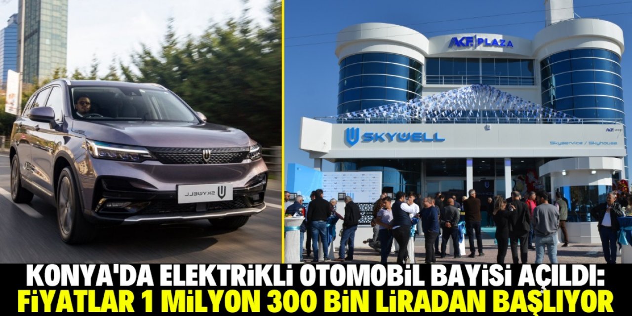 Konya kent merkezinde elektrikli araç bayisi açıldı: Fiyatlar dikkat çekici