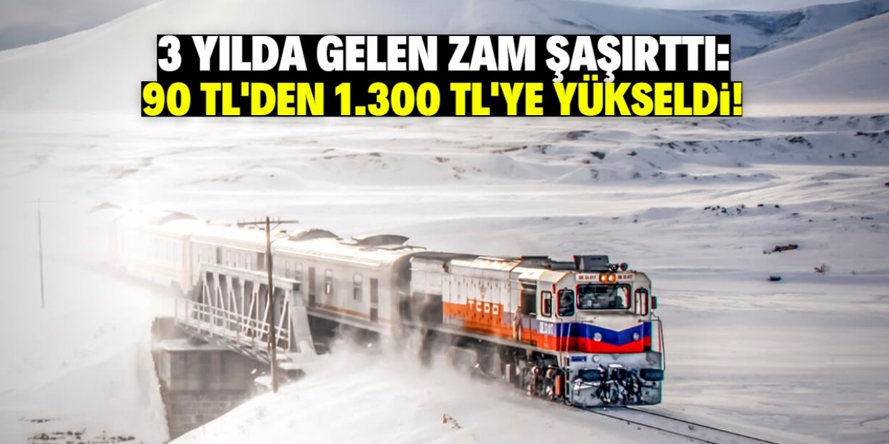 Tren biletine dev zam: 90 TL’den 1.300 TL’ye çıktı