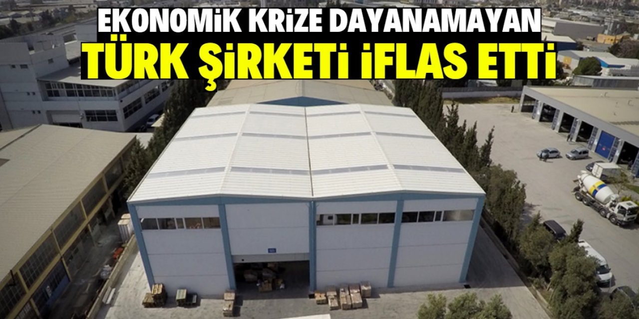 1991 yılında kurulan Türk şirketi iflas etti