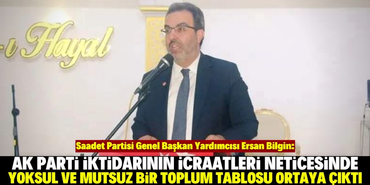 ‘20 yılın sonunda yoksul bir toplum ortaya çıktı’