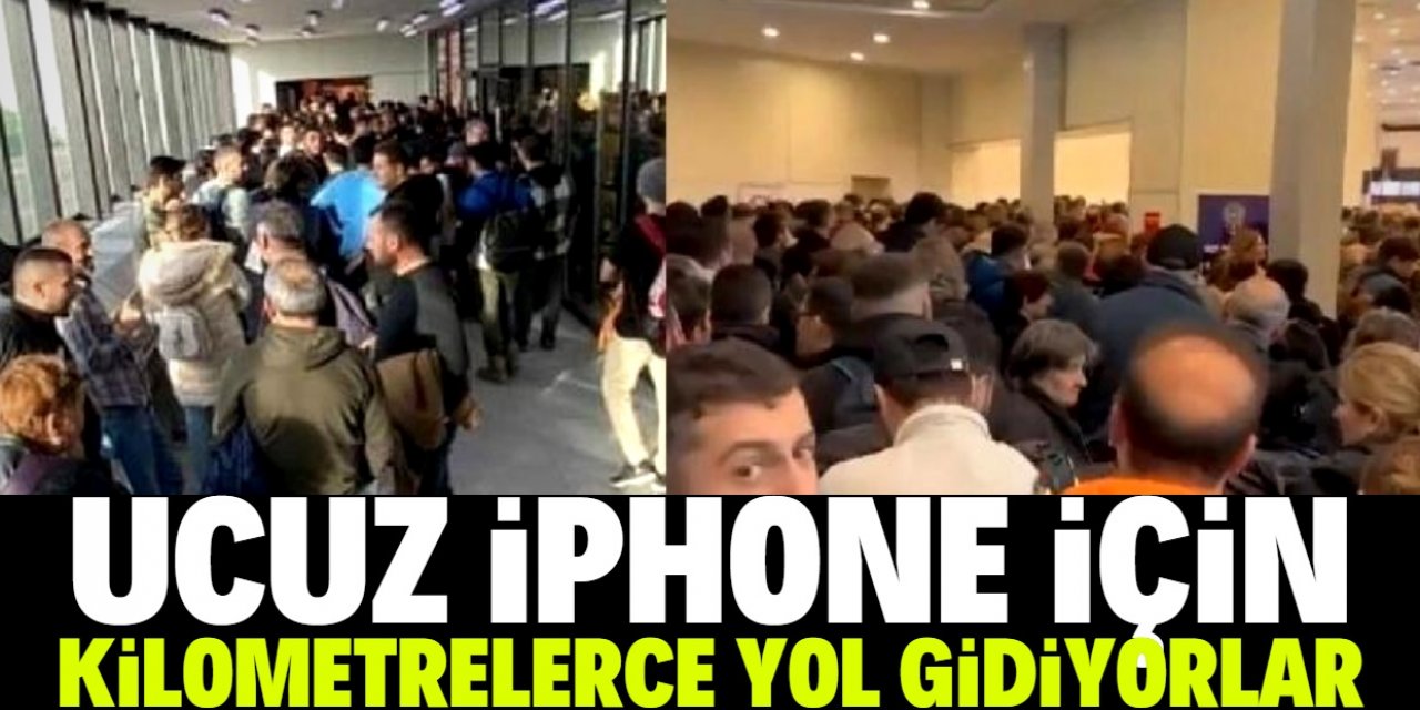 Ucuz iPhone için kilometrelerce yol gidiyorlar