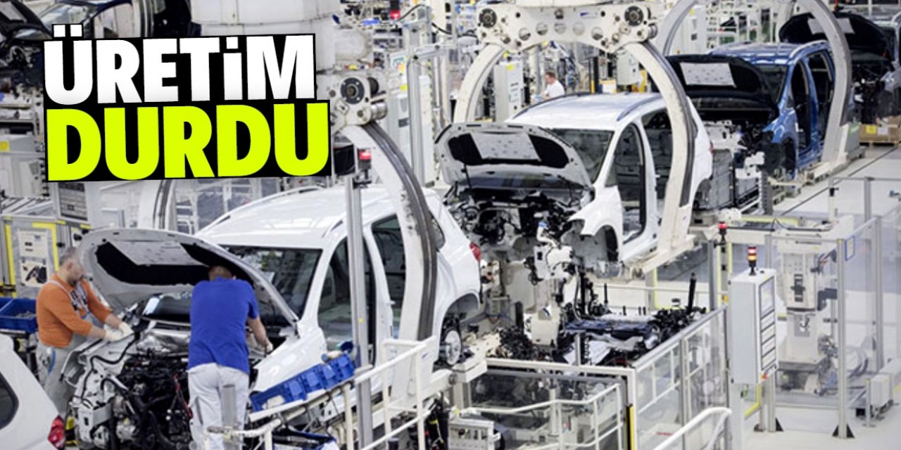 Türkiye'de çok satış yapan otomobil devi üretimi durdurdu!