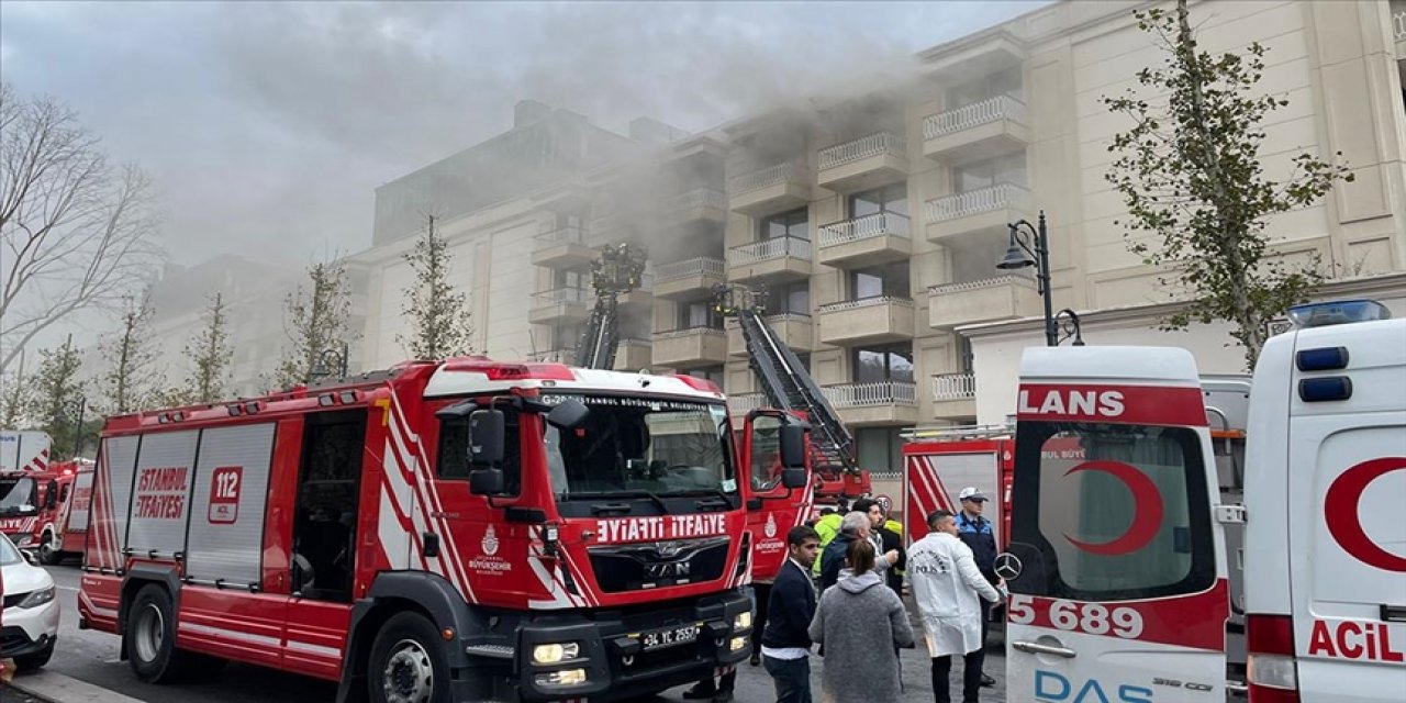 Çırağan Sarayı'nın otel bölümünde yangın çıktı