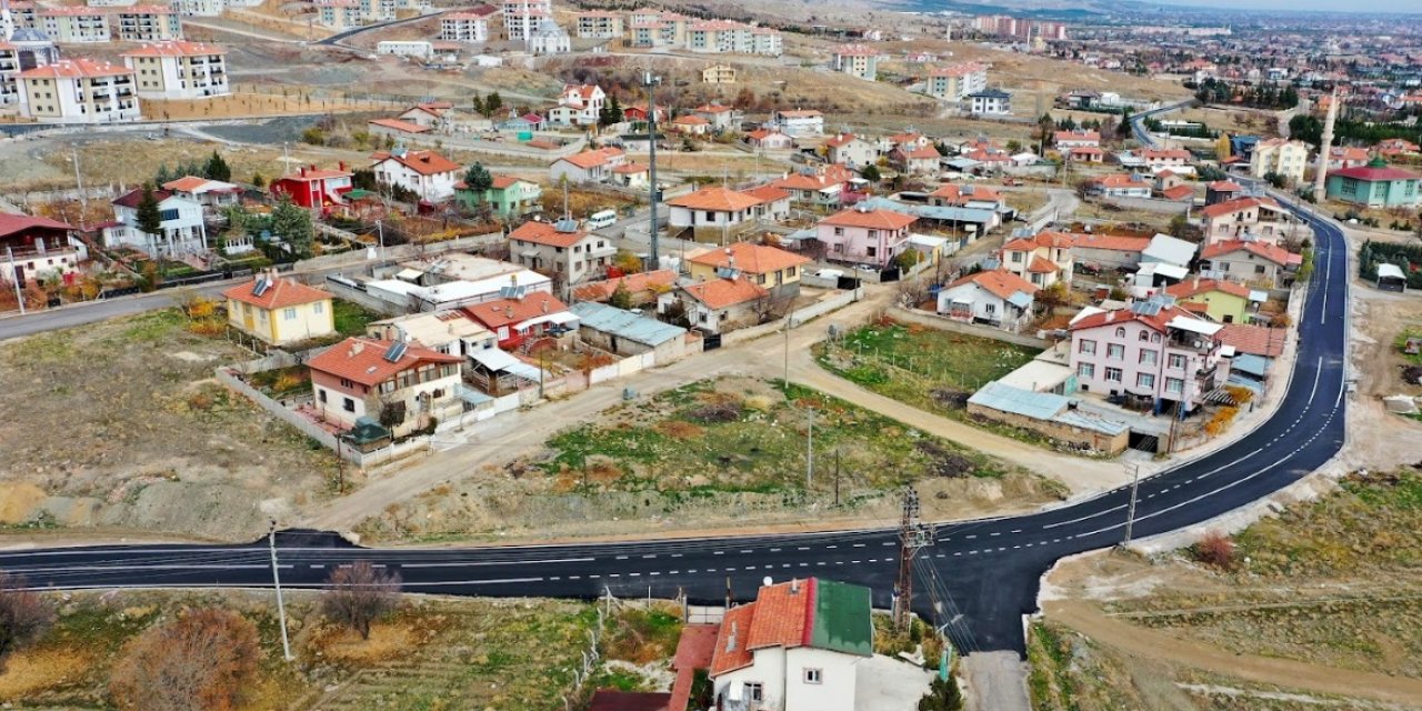 Konya merkezde 657 konutluk TOKİ projesine giden yol tamamlandı