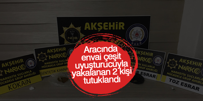Konya'da uyuşturucu operasyonunda yakalanan iki şüpheli tutuklandı