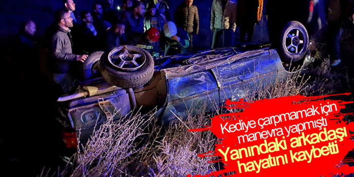 Konya'da devrilen otomobilde 1 kişi öldü