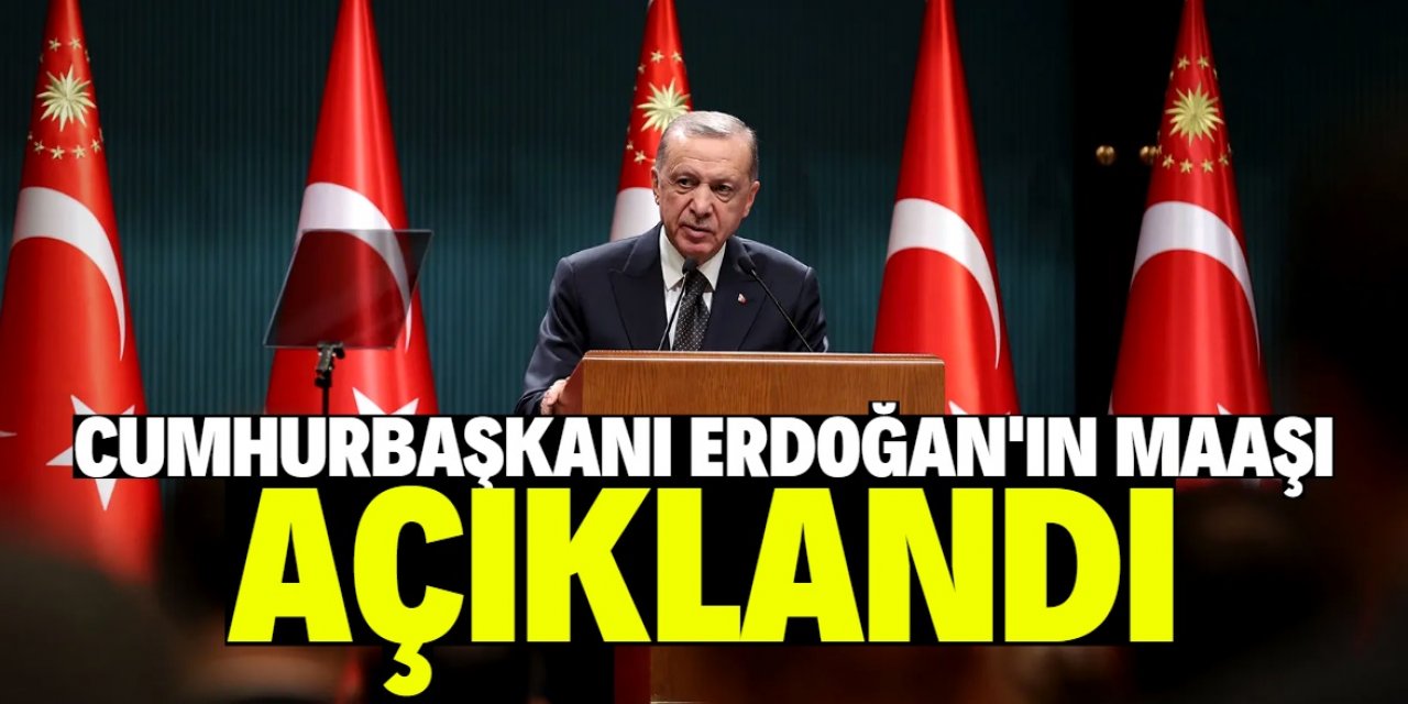 Cumhurbaşkanı Erdoğan'ın net maaşı açıklandı