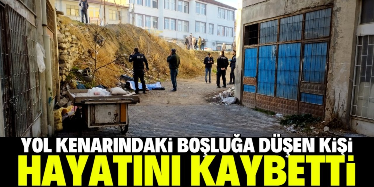 Konya'da yol kenarındaki boşluğa düşen kişi öldü