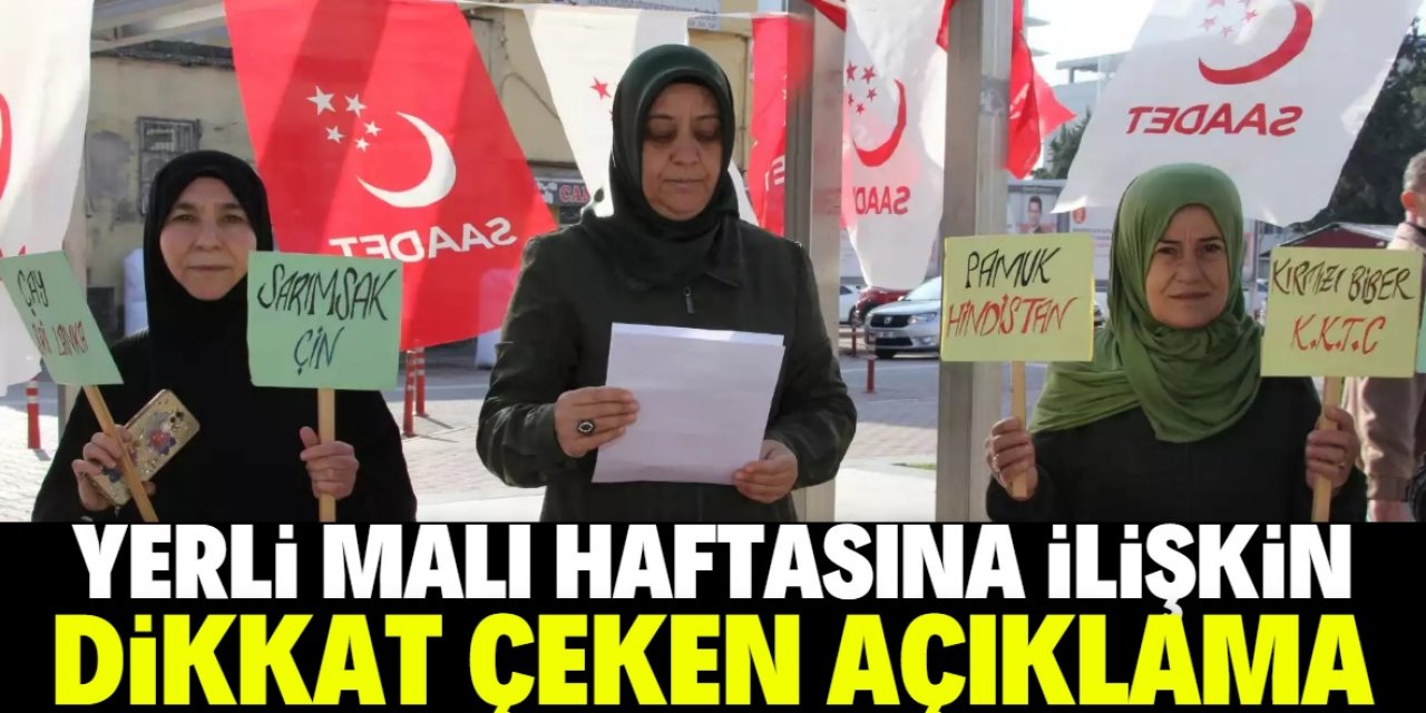 Yerli Malı Haftası’na ilişkin dikkat çeken açıklama