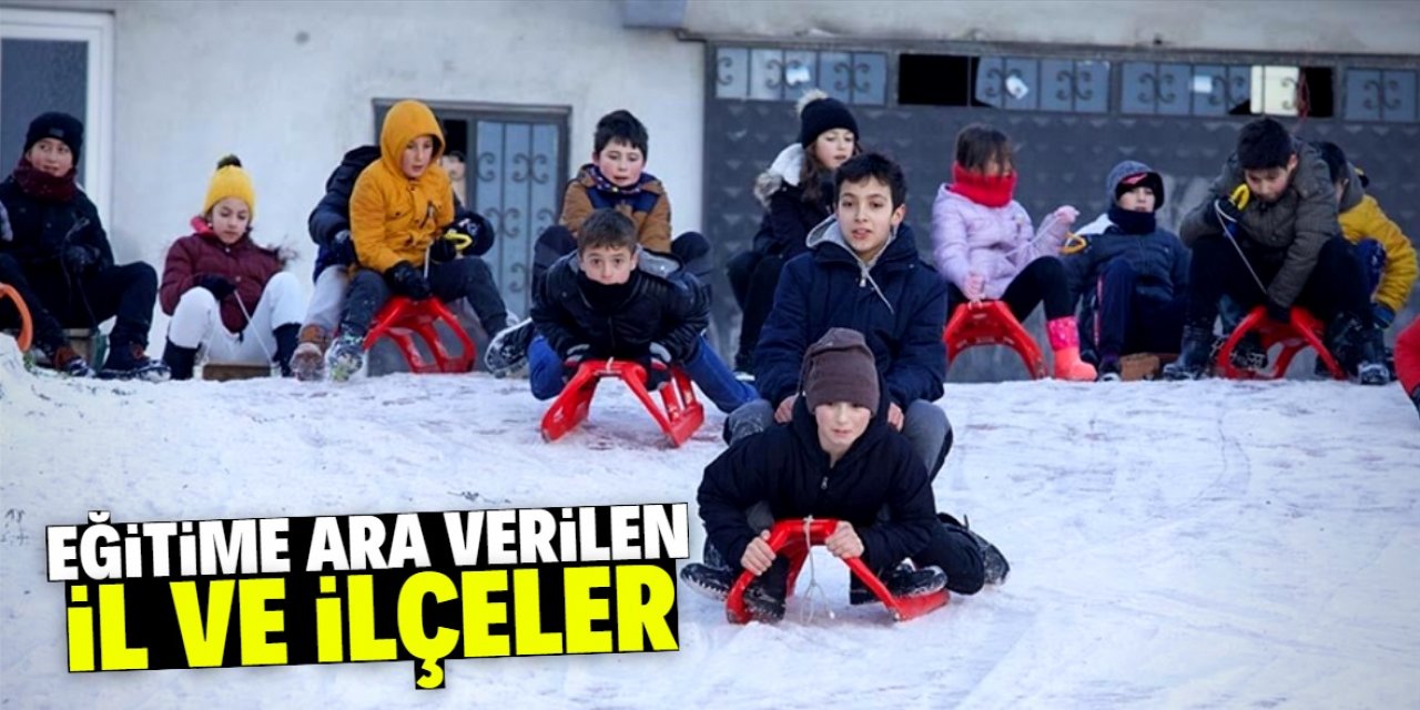 Bazı şehirlerde kar yağışı nedeniyle eğitime ara verildi