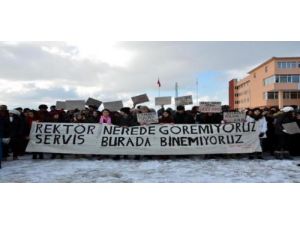 Sinop Üniversitesi Öğrencilerinden Ulaşım Protestosu