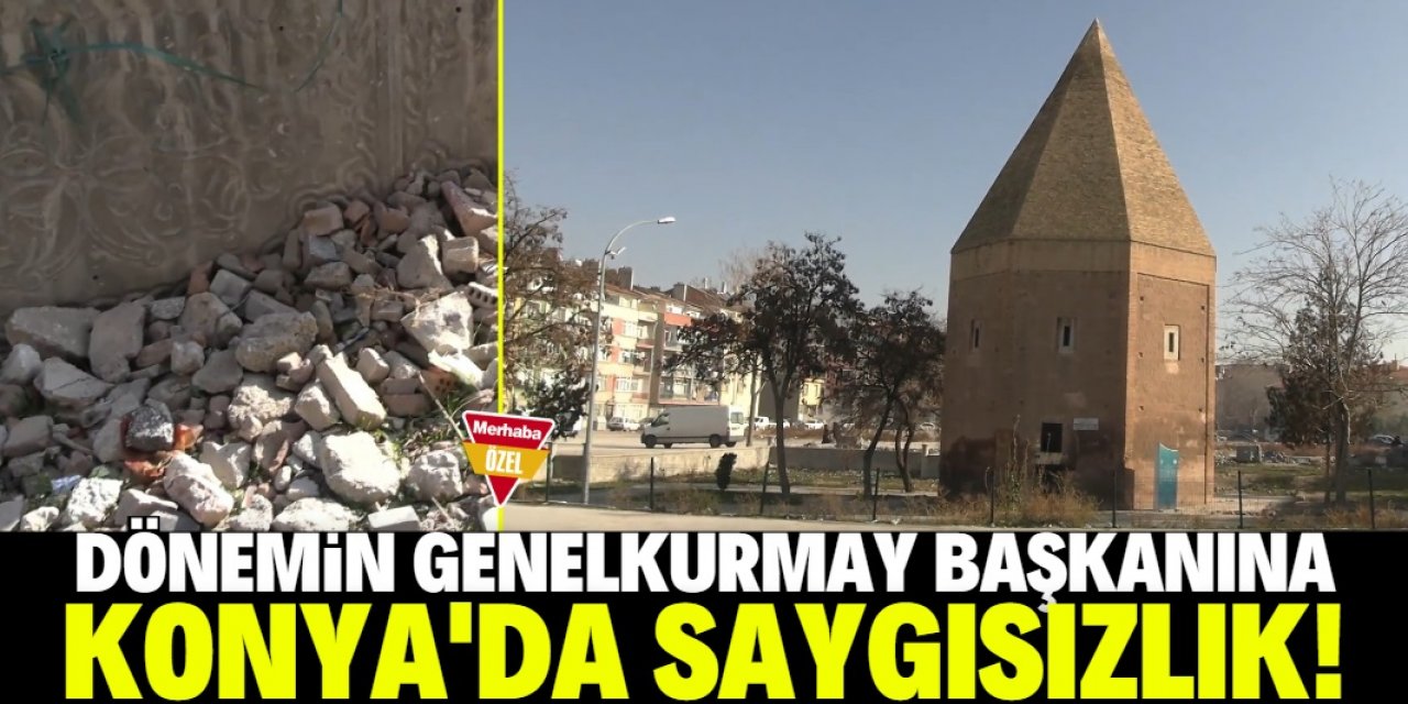 Konya kent merkezinde dönemin genelkurmay başkanına saygısızlık!