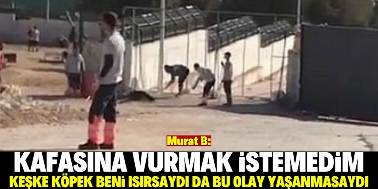 Konya'da kürekle köpeği katleden kişi konuştu: Kafasına vurmak istemedim