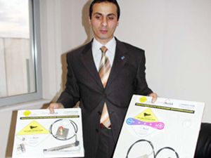 Pedallı musluğa patent aldı
