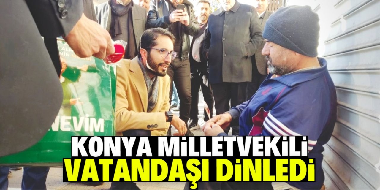 Konya Milletvekili Ergani’de vatandaşı dinledi