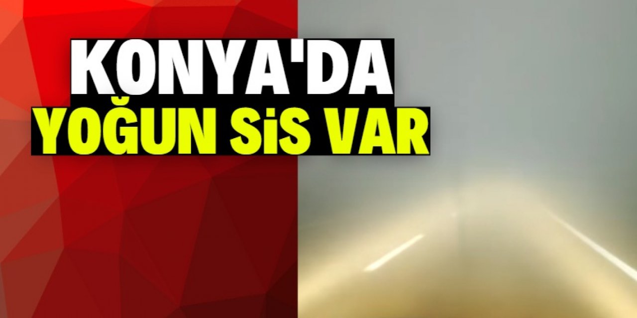 Konya'yı çevre illere bağlayan yollarda yoğun sis