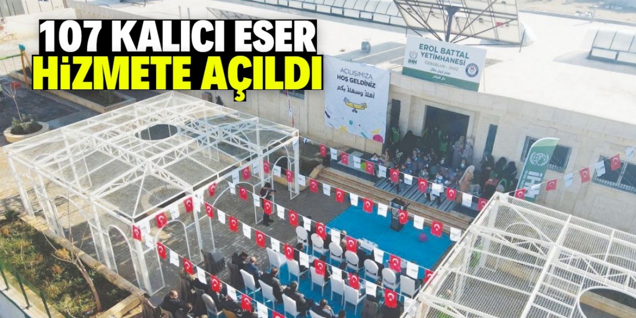 2022’de 107 kalıcı eseri hizmete açtılar