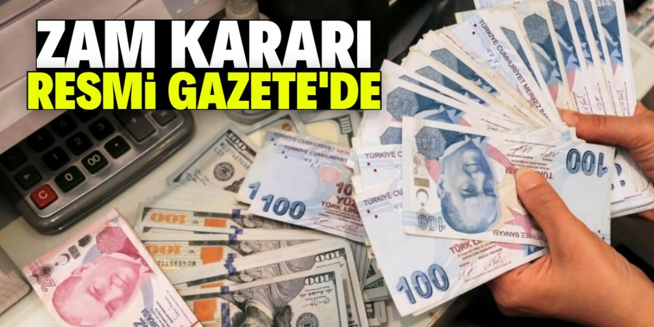 Memur ve emeklilere zam kararı Resmi Gazete'de