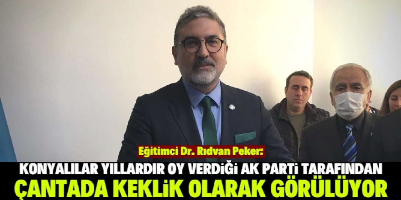 'Konya çantada keklik değil' dedi, adaylığını açıkladı 