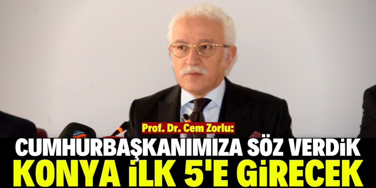 Prof. Dr. Cem Zorlu: Konya ilk 5'e girecek