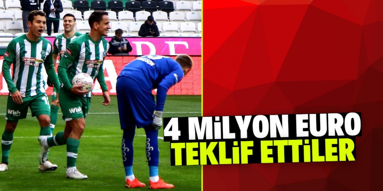Konyasporlu futbolcuyu transfer etmek için 4 milyon euro teklif ettiler