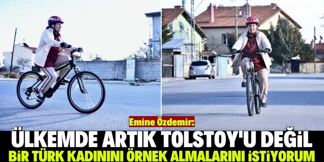 Konya'da emekli öğretmen 67 yaşında bisiklet sürmeyi öğrendi