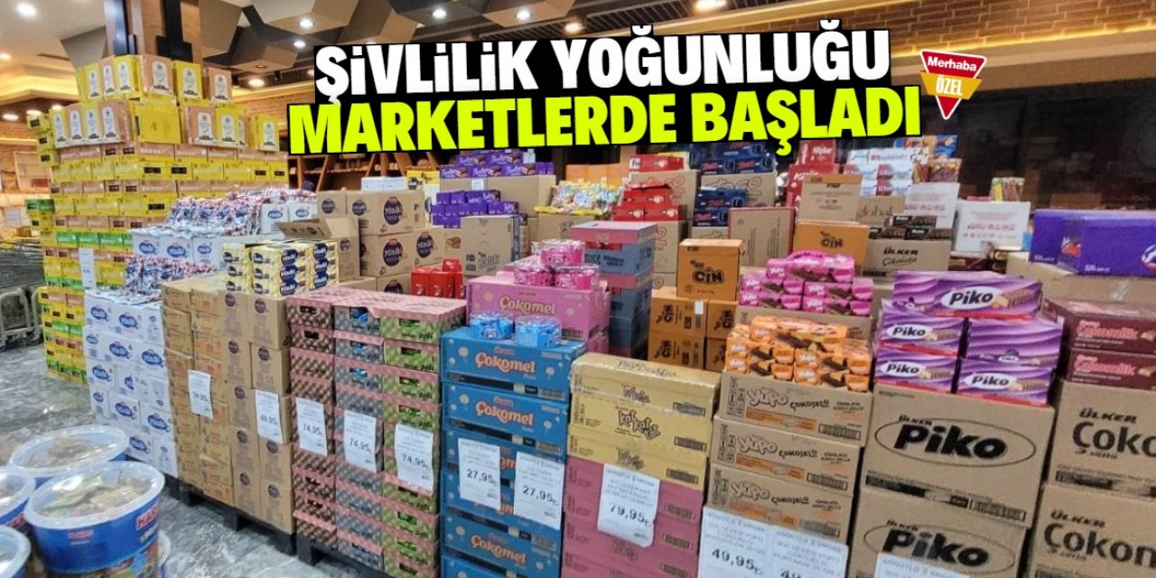 Konya'daki marketlerde şivlilik yoğunluğu başladı