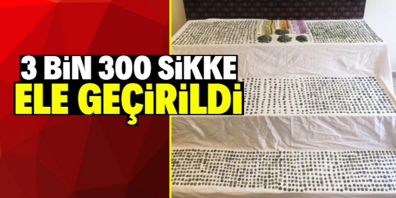 Konya'da 3 bin 330 sikke ele geçirildi