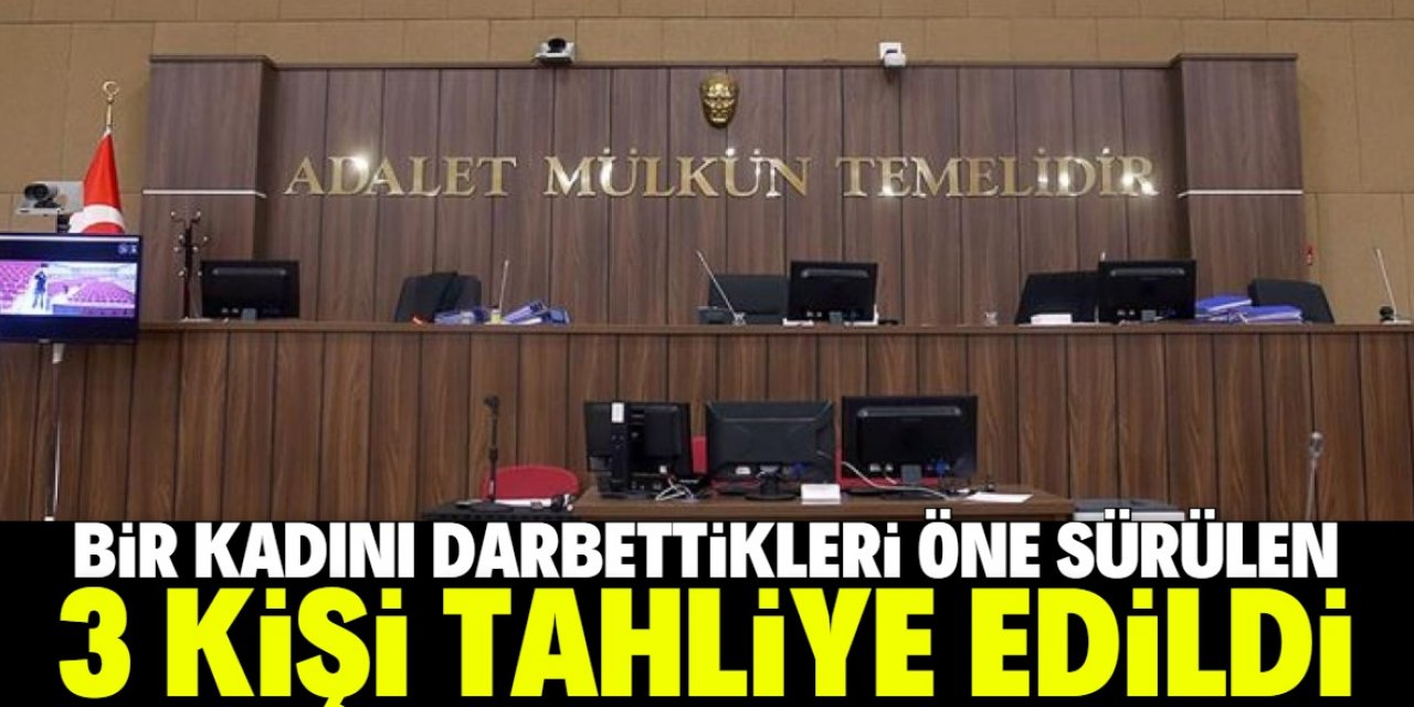 Konya'da bir kadını darbettikleri öne sürülen 3 sanık tahliye edildi