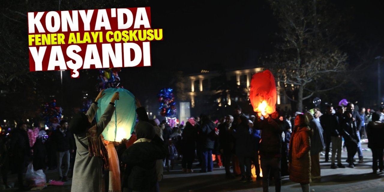 Konya'da 'Şivlilik' geleneği kapsamında fener alayı düzenlendi