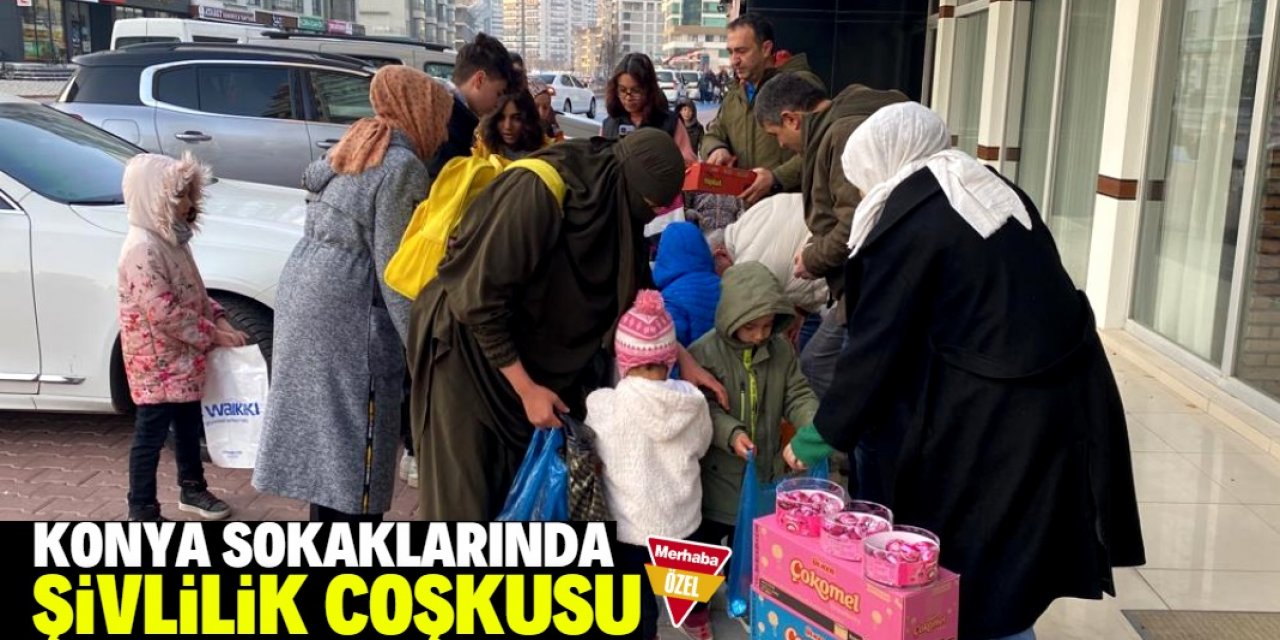 Konya sokakları çocuk sesleriyle şenlendi