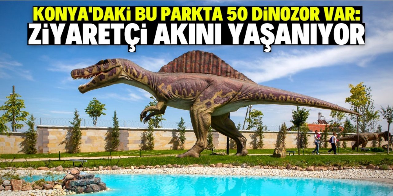 Konya merkezdeki bu parkta 50 dinozor var: Milyonlarca kişi ziyaret etti