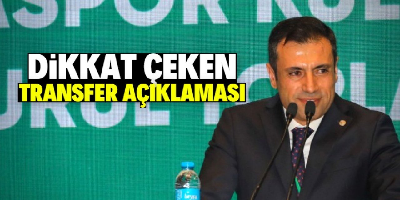 Konyaspor Başkanı Özgökçen'den dikkat çeken transfer açıklaması