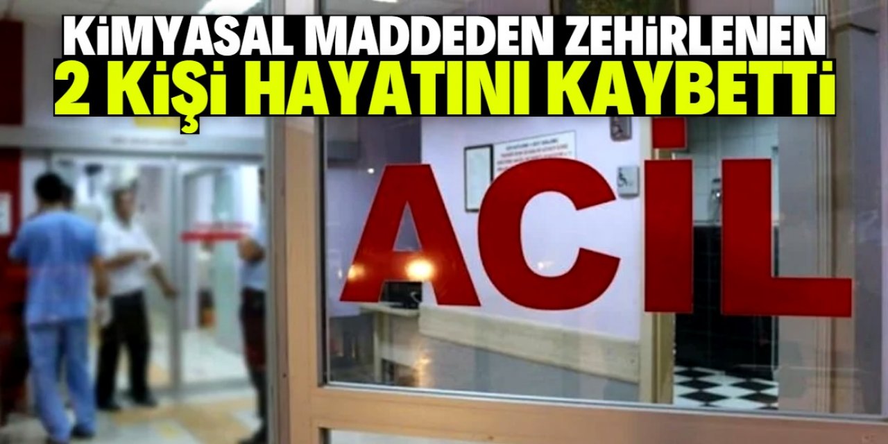 Fabrikada kimyasal maddeden zehirlenen 2 kişi hayatını kaybetti