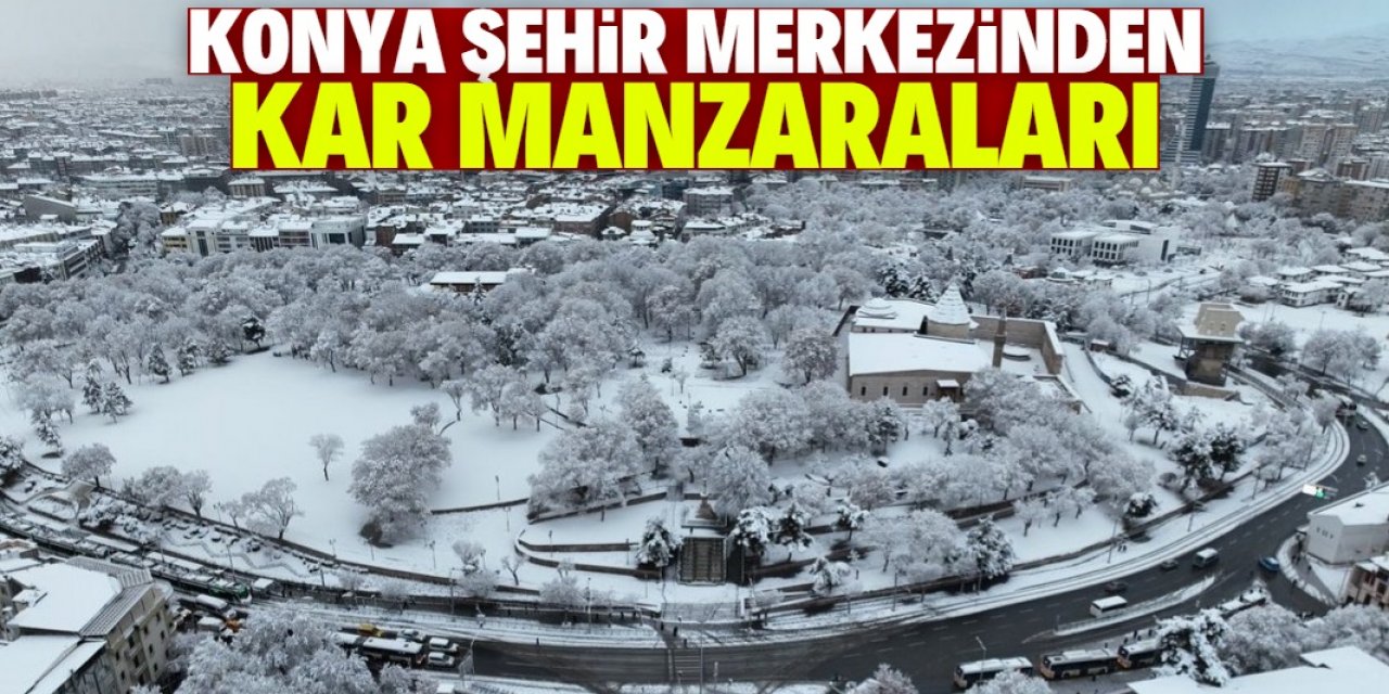 Konya kar manzaraları