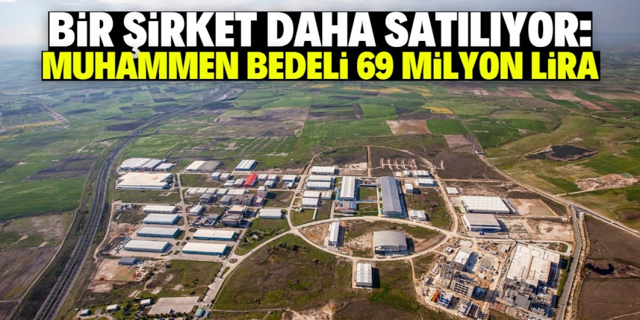 Bir şirket daha satışa çıkarıldı: Muhammen bedeli 69 milyon lira