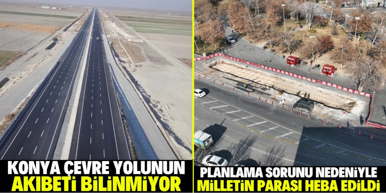 Konya'da 7 ay önce çalışma yapılan alanda turnike sistemi