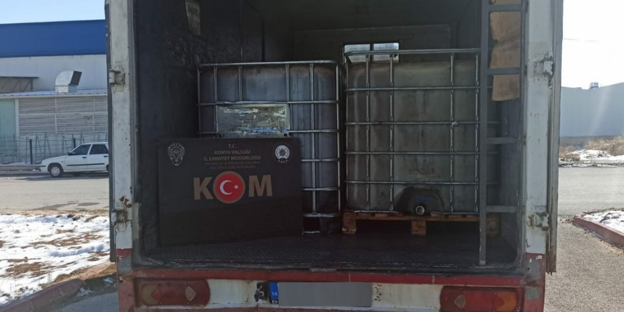 Konya polisi 6 bin 220 litre kaçak akaryakıt ele geçirdi