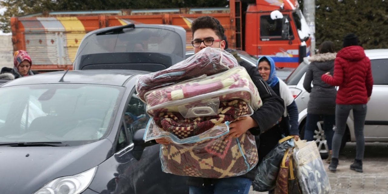 Konya afetzedeler için dayanışmada örnek oluyor