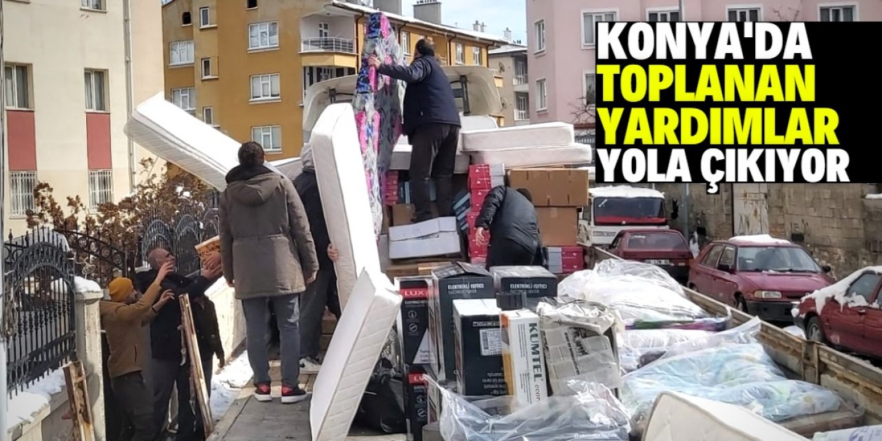 AGD’nin yardım TIR'ları Konya'dan yola çıkıyor  