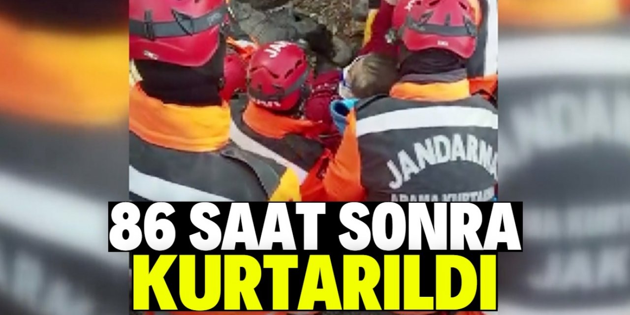 Adıyaman'da bir kadın enkaz altından 86 saat sonra kurtarıldı