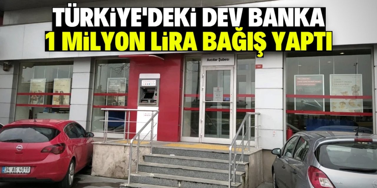 Türkiye'de 1.2 Milyar TL kazanan dev banka AFAD'a 1 milyon TL bağışladı